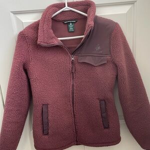 WOODS Purple zip up fleece